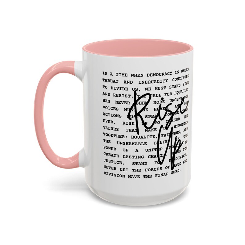 Rise Up Anti Trump Liberal Coffee Mug, Resistance Coffee Cup, Anti Trump Gift, Democrat Mug, Anti Maga Political Statement,Fight For America image 11