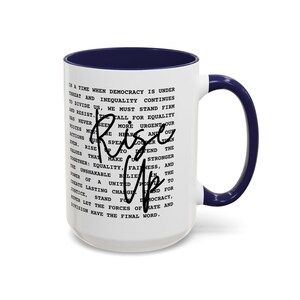 Rise Up Anti Trump Liberal Coffee Mug, Resistance Coffee Cup, Anti Trump Gift, Democrat Mug, Anti Maga Political Statement,Fight For America image 8