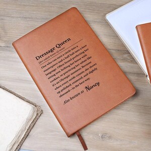 Funny Dressage Definition Journal Gift for Equestrians, Personalized Gift for Dressage Rider or Horse Lover, Christmas & Birthday Horse Gift image 7