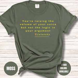 Anti-Trump Political Shirt – Stand With Ukraine - Zelensky Quote, Support Ukraine, Anti-Putin Shirt, Anti Maga Shirt, Protest & Resist Shirt