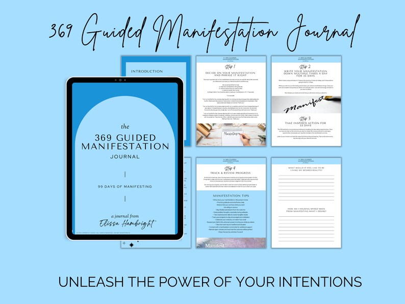 369 Manifestation Method Printable Pdf | Manifesting Journal ...
