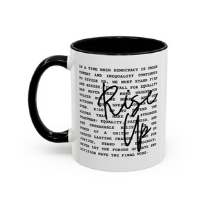 Rise Up Anti Trump Liberal Coffee Mug, Resistance Coffee Cup, Anti Trump Gift, Democrat Mug, Anti Maga Political Statement,Fight For America image 5