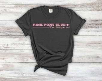 Pink Pony Club West Hollywood T-Shirt, Midwest Princess, WLW Pride Music Tee, Lesbian Pride Gift, Disco Vibes, LGBTQ+ Comfort Colors T-Shirt