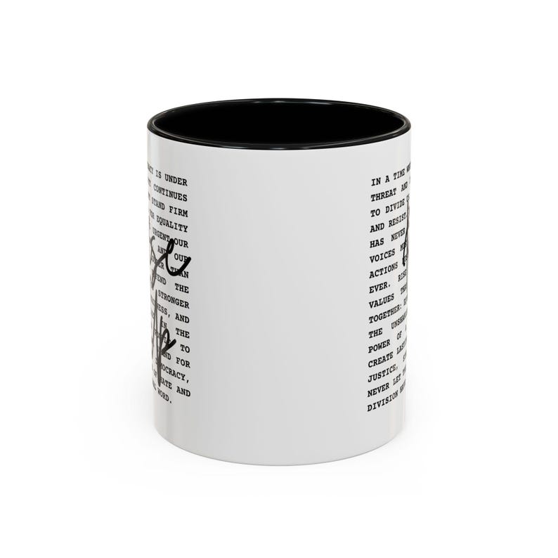 Rise Up Anti Trump Liberal Coffee Mug, Resistance Coffee Cup, Anti Trump Gift, Democrat Mug, Anti Maga Political Statement,Fight For America image 4