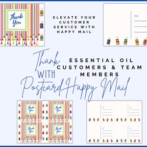 Happy Mail, Fun Mail, Postkaarten, Bedankbriefjes, Mailer, Essential Oil Business, Netwerkmarketing, Instant Download, Young Living