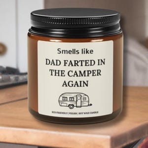 Funny Candle for Dad – Hilarious Camping Gift, Candle Gift for Father&#39;s Day or Birthday Gift, Gag Gift for Him, Funny Gift For Camper or RV