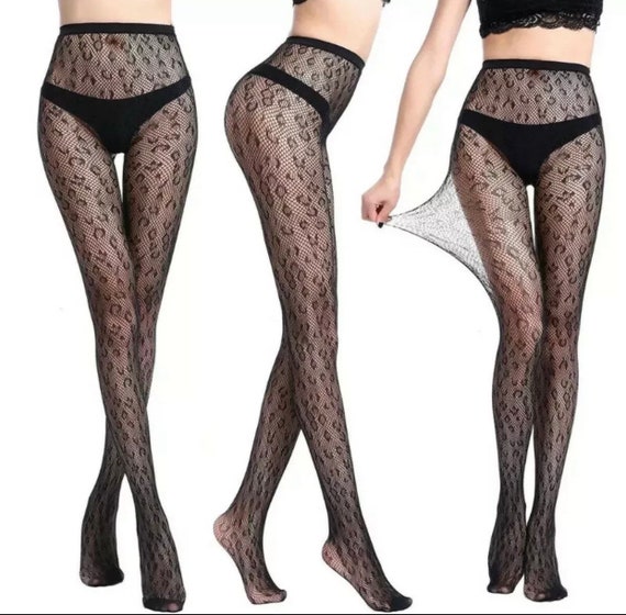 Leopard Print Fishnet Tights/suit & Sexy Lingerie 