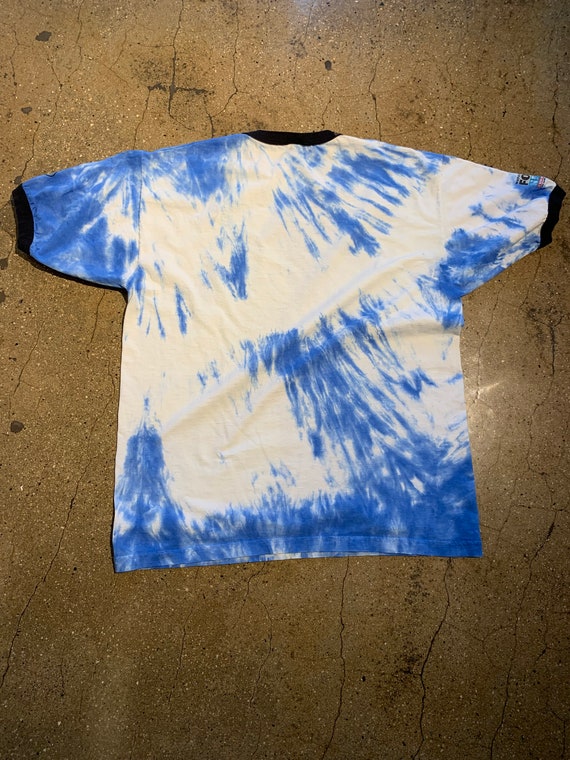 Blue/white Tiedye Tshirt Etsy