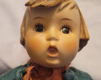 Vintage 60s Goebel Doll Porcelain Bag Neck Scarf Tag Shoes Socks Jacket Pants