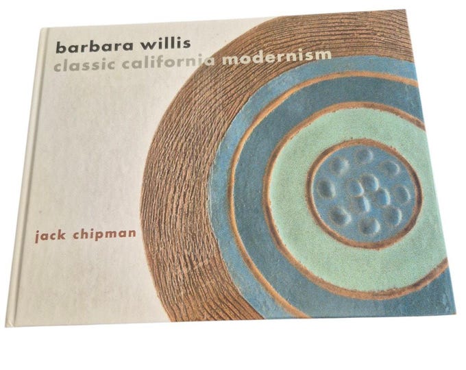BARBARA WILLIS: Classic California MODERNISM, By Jack Chipman Very Good Vintage Art Pottery