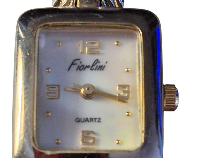 Fiorlini Ladies Watch New Battery Tank styled Silver toned Minimalist Art Deco