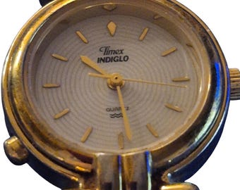 Timex Women's Indiglo Quartz Watch New Battery Two-Tone Expansion Bracelet