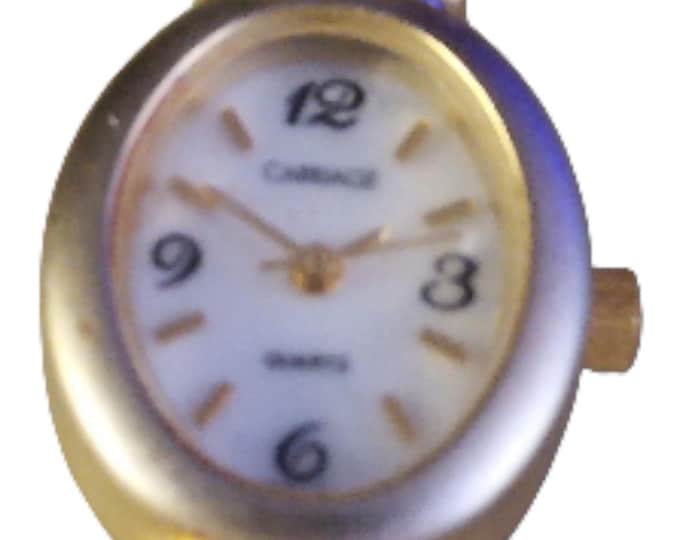 Timex Carriage Women's two-tone, MOP dial, quartz watch Vintage New Battery