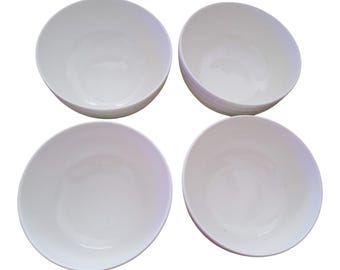 Mikasa Ciera Swirl Bone China 6" Cereal Bowl Translucent Ivory Country Set 4