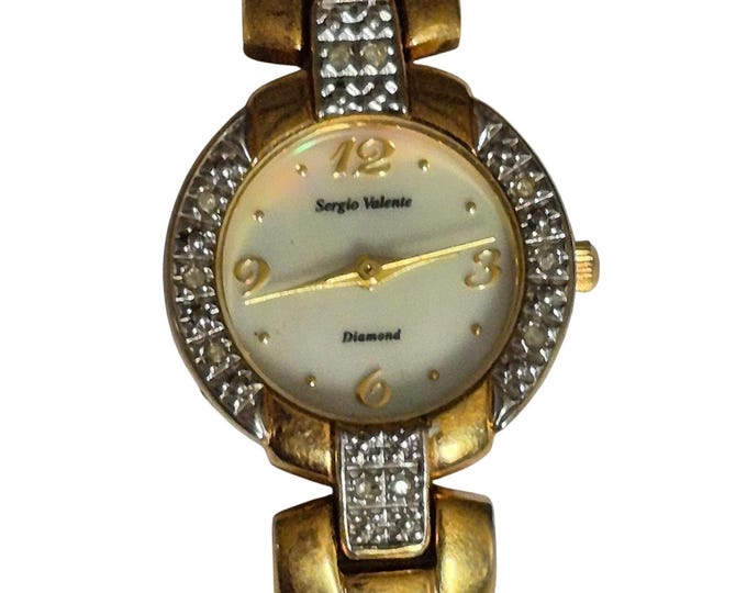 Ladies Sergio Valente Cocktail Watch Crystals on watch face Japan movement