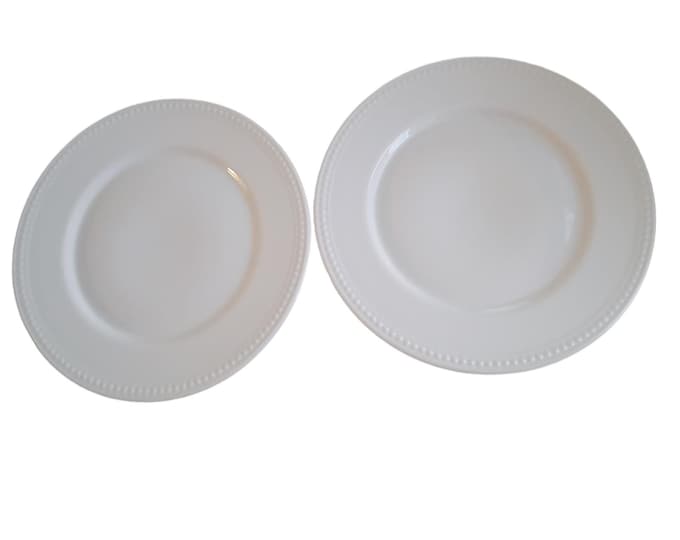 Better Homes & Gardens Sophia Dinner Plates Hobnail Farmhouse Design Set Two