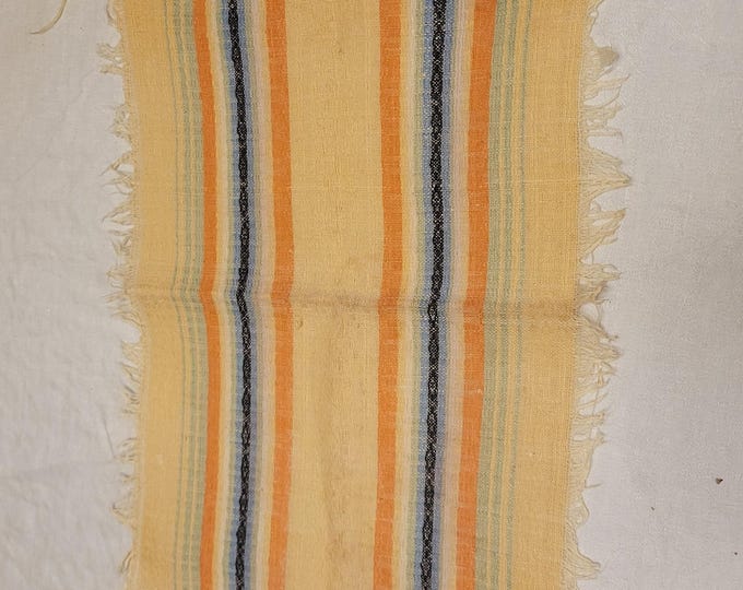 Vintage MCM Southwest Mexican Tablecloth Woven 2 Matching Napkins Fine Quality