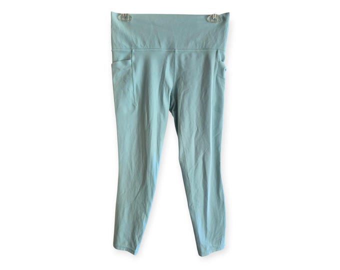 Athleta Salutation Stash Pocket II 7/8 Tight Leggings Light Green M High Rise