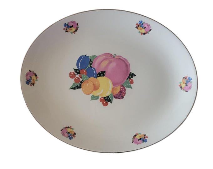 Vintage 30s Country Gentleman by Cavitt Shaw WS George Large Serving Platter