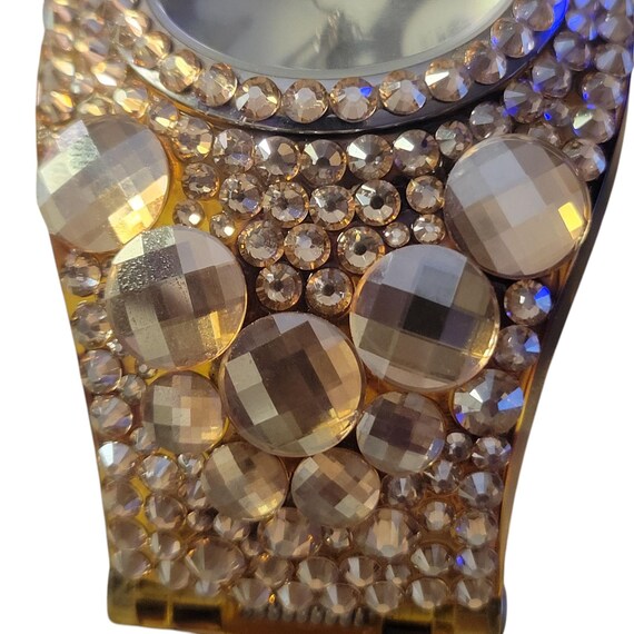 Jimmy Crystal Cuff Watch: Vintage Art Deco Swarovski Boho  display picture 3