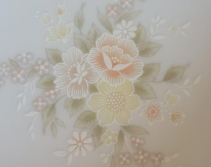 International Porcelain Promise Soup Bowls 4pc White Floral Brighton Collection