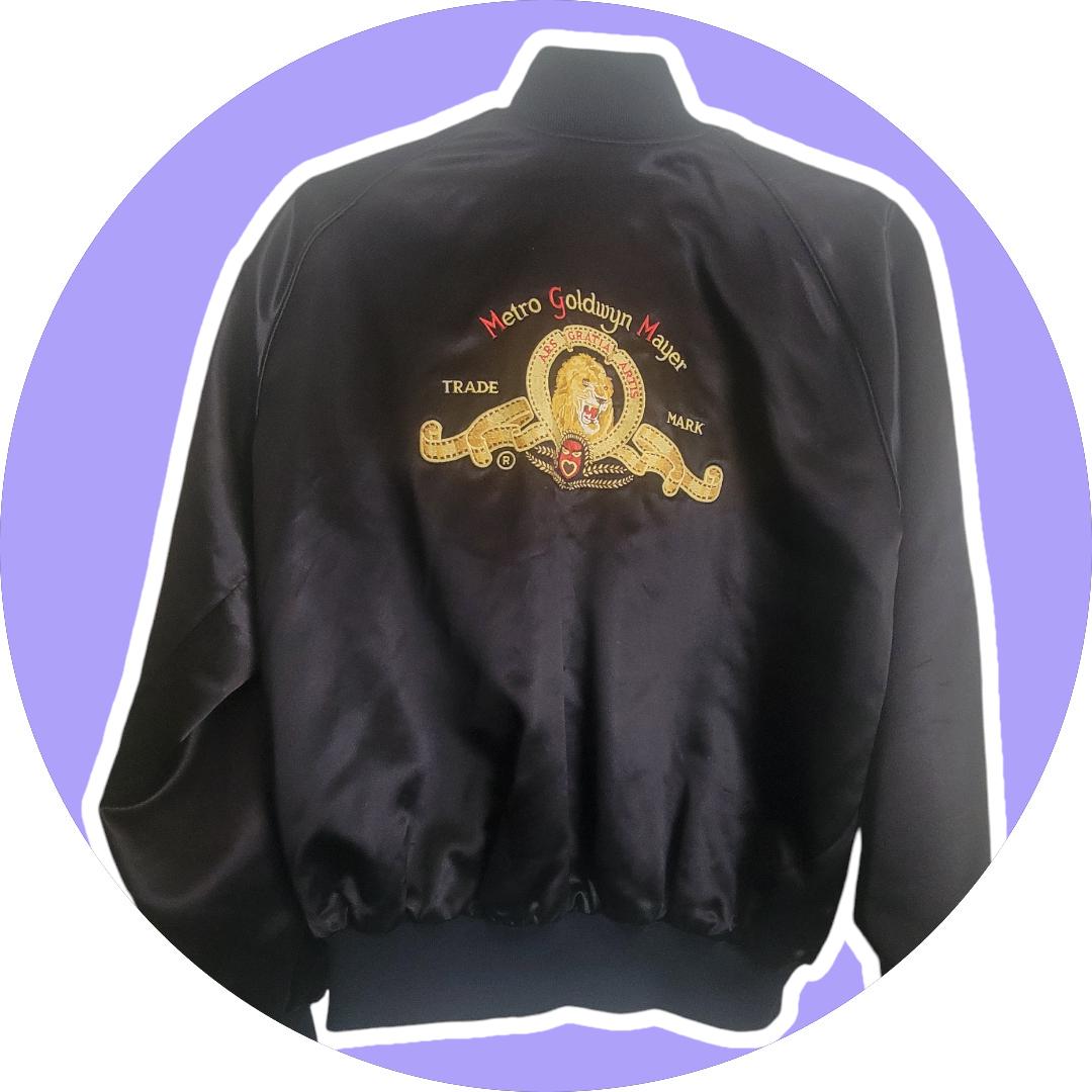 Vintage Metro Goldwyn-mayer Bomber Jacket Size XL Great Logo