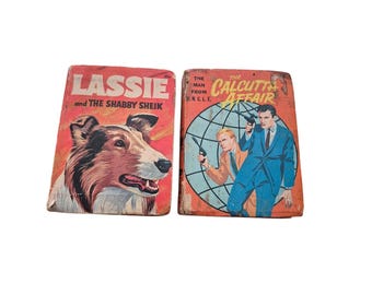 Vintage 1960s Book Lot Lassie Shabby Sheik & Man From UNCLE