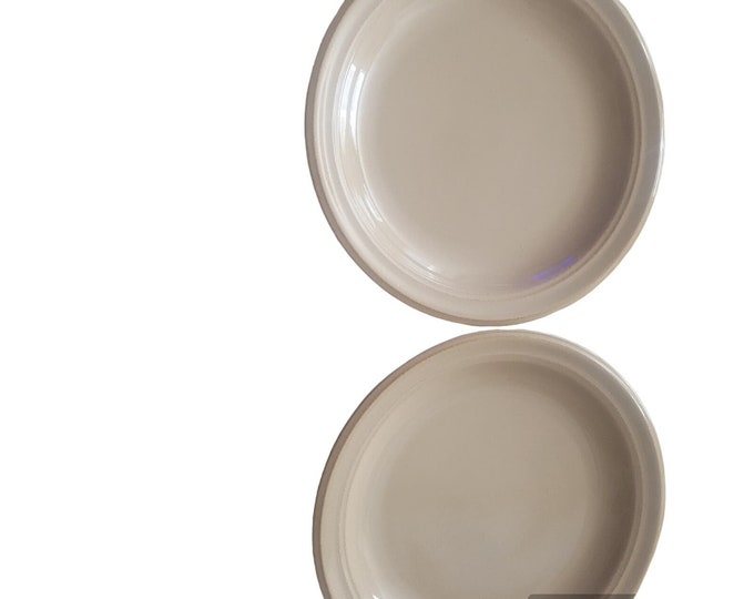 Vintage Sirocco Khaki Dansk 9 inch Salad Plates Tan Replacement Set of 2