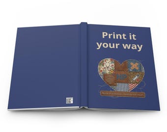 Nurse Practitioner Patchwork Heart Hardcover Organizeer Notebook | Lined Notebook Personalized