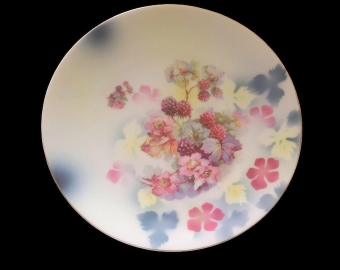 Thomas Bavaria Sevres Plate Unisex 8.5" Multicolor Floral Berry Antique German