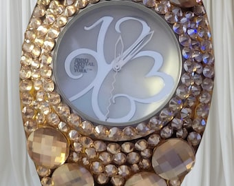 Jimmy Crystal Cuff Watch: Vintage Art Deco Swarovski Boho Bling