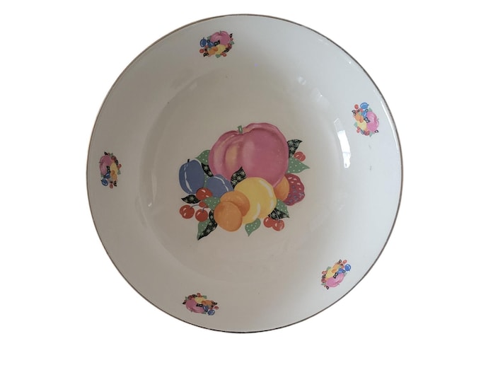 Vintage 30s Country Gentleman by Cavitt Shaw WS George Large Serving Bowl