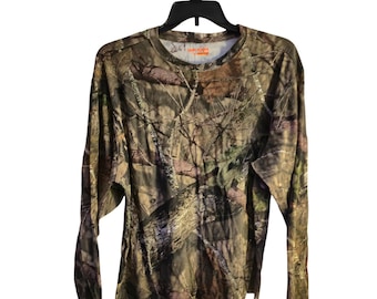 Game Winner Shirt Cotton Men XL Camo Mossy Oak Break-Up Country Hunting Fishing