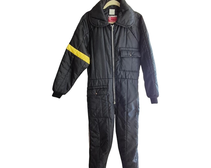 Vintage JCPenney Men’s Snowmobile Snowsuit, Size M - Zipper Legs-Full Body