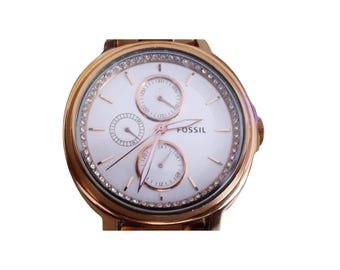 Fossil Women Watch Chelsey ES 3353 original tag Stainless Steel Elegant Stylish