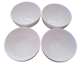 Mikasa Ciera Swirl Bone China 4 3/8" Fruit Bowl Translucent Ivory Country Set 4