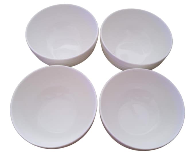 Mikasa Ciera Swirl Bone China 4 3/8" Fruit Bowl Translucent Ivory Country Set 4