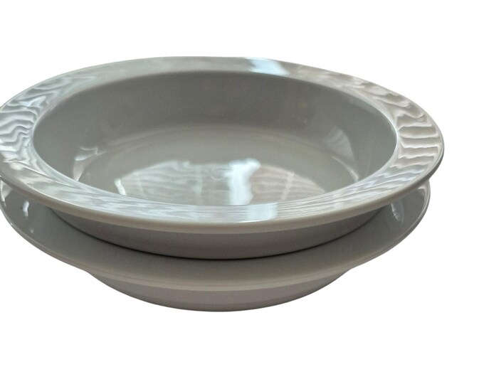 Vintage Dansk Bistro Bisserup White Bowls – Set of 2 Made in Thailand Cottage