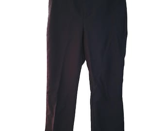 Lauren Ralph Lauren Camaron Pants Size 10 Blue Classic Mid Rise Work Tail