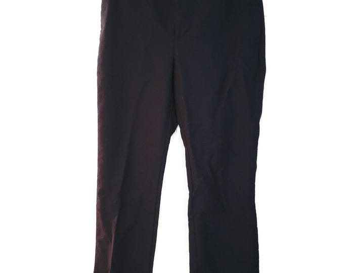 Lauren Ralph Lauren Camaron Pants Size 10 Blue Classic Mid Rise Work Tail