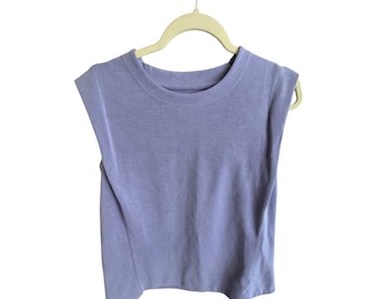 Athleta Seasoft Activewear Tank Top M Lavender Silky Soft Sweatshirt Stylish
