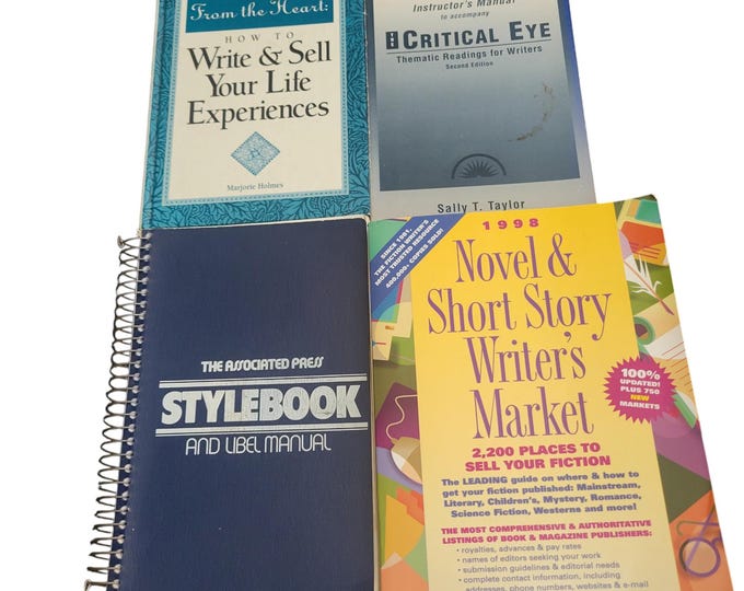 Vintage Writer's Reference Book Collection: Style, Markets, and Technique