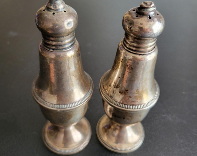 Vintage Duchin Creation Sterling Silver 925 Salt and Pepper Shaker Weighted MCM
