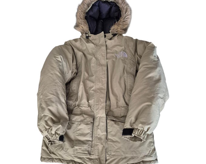The North Face Women’s Medium Arctic Goose Down Puffer Parka Faux Fur Hood Warm
