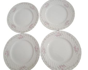 Gold Standard Salad Plate Quality Porcelain China Made in Japan MCM Set of 4