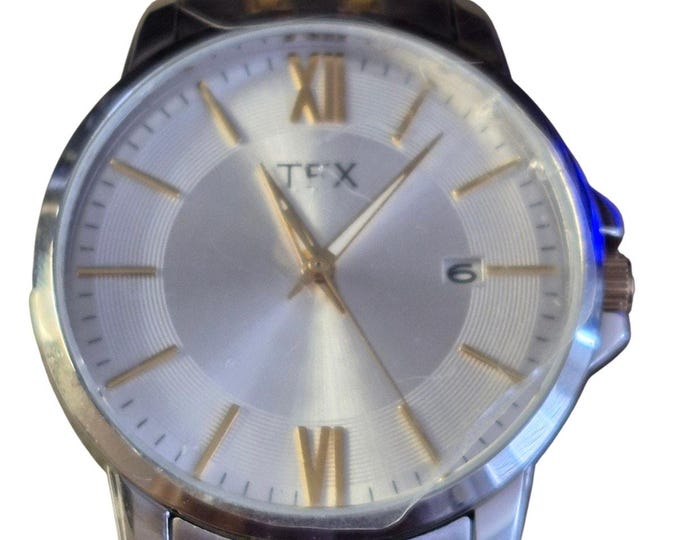 TFX by Bulova Mens Watch New Battery date feature Large dial minimalist sharp
