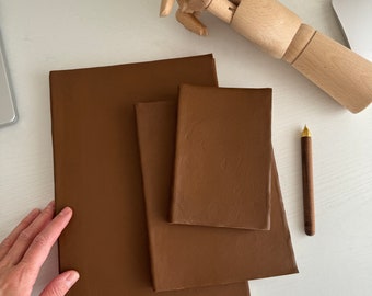 Handmade Leather Watercolor Sketchbook: Cotton Paper Artist Journal