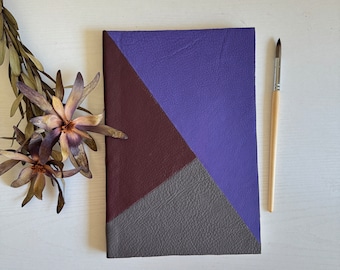 Handmade watercolor sketchbook hand-bound, designed , genuine leather cover, cotton paper, handmade sketchbook, gift for an artist