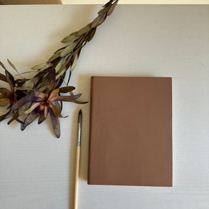 Cuaderno de bocetos de acuarela de cuero personalizado: Papel de algodón hecho a mano
