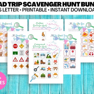 Printable Family Road Trip Activities Games and Journal - Etsy